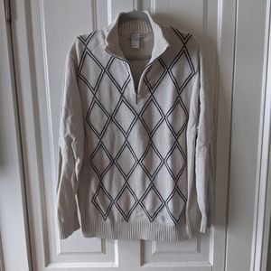 Geoffrey Beene Boyfriend Quarter Zip Sweater